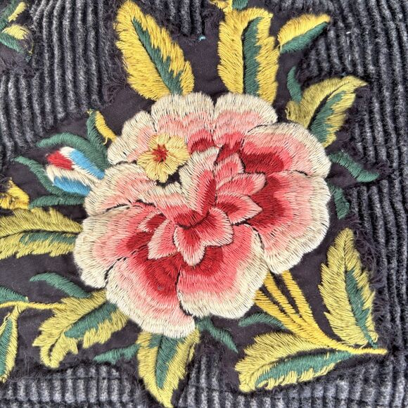 We The Free People Womens Dawn Break Shacket Size Small Embroidered Grunge - Picture 9 of 9